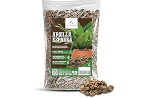 LERAVA Arcilla Expandida (3L) - Arlita para Plantas - Piedra Volcánica Decorativa y Sustrato de Drenaje - Ideal para Jardinería, Cultivo Sostenible, Interior y Exterior