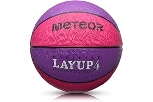 meteor Basketball Ball Layup Size 4 3 1 Youth Ideal for Children Hands 2-10 Years Ideal Mini Basketball for Training Soft Kids Outdoor