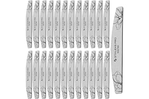 STALEKS EXPERT NFE-40-100/150-25 - Lima de uñas (doble cara, grano 100/150 g, capa fina de espuma, 25 unidades)