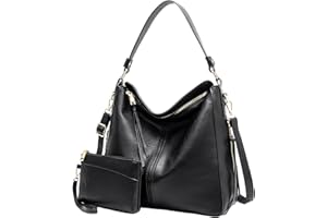 Mabecol Set Borsa Donna Grande e Piccola, Borsa Tracolla Elegante Shopping Tote con Portamonete Hobo in Pelle PU per Lavoro, Viaggio, Ufficio