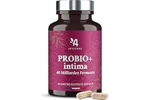 Apyforme - Probiotika für Frauen - Bis zu 40 Milliarden KBE/Tag - 4 Lactobacillus-Stämme: Reuteri, Rhamnosus, Crispatus und Acidophilus - 60 Magensaftresistente Kapseln - Probio+ Intima