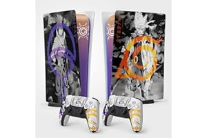 FFRAME Sticker PS 5 Hokage, Autocollant PS 5 Manga, Console et Manette, Edition Standard Digital, Skin Hokage PS 5 (2 Manettes)