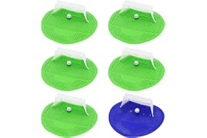 EASYKEENECOM Lot de 6 tamis d'urinoir parfumés avec but de football amusant, protection anti-éclaboussures et anti-odeurs, tapis d'urinoir pour salle de bain, bureau, stades, café Internet, hôtels, etc