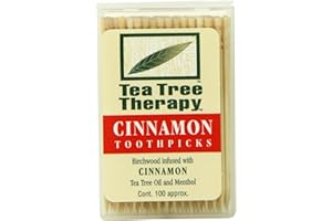 Tea Tree Therapy wykałaczki, cynamon, 100 sztuk