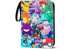 Trading Card Album for Pokemon Cards, 900 Cards Capacity Cards, Scrapbook, PU Portable Waterproof Cards, Collector Holder, Book Folder, Book, 50 Pieces Page