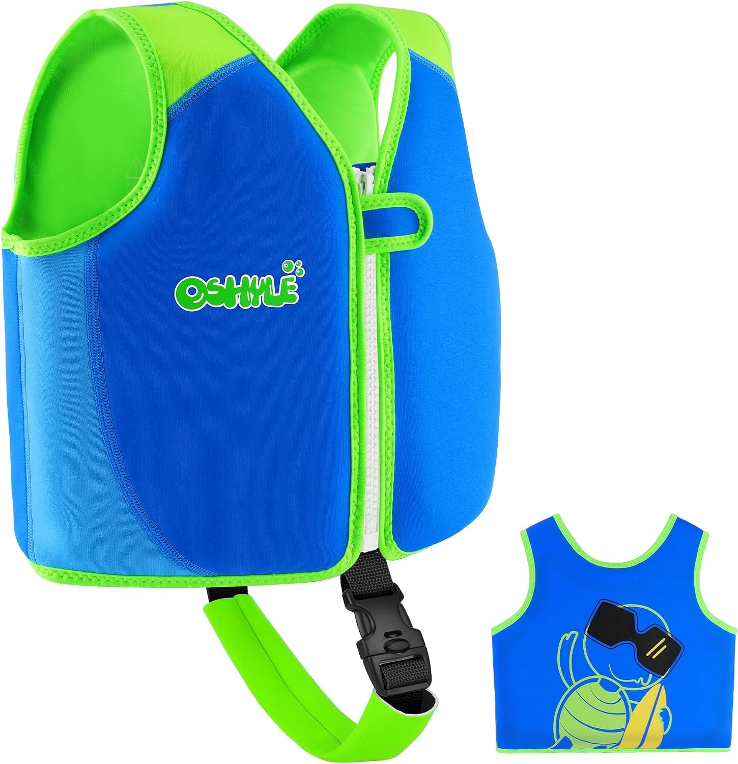 OSHYLE Chaleco de Natación de Neopreno de la Marca Premium para Niños - Flotador para el Aprendizaje de la Natación Ideal para Niños