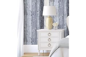 GAULAN 453156 - Papel Pintado vinílico Lavable Efecto Listones Madera Tablas Vintage con Relieve para Pared salón Cocina baño Comedor - Rollo de 10 m x 0,53 m