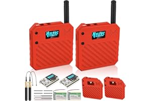 MESHNOLOGY 2Pack ESP32 LoRa V3 Entwicklungsboard + 3,7 V 3000 mAh Akku + Gehäuseset – mit 863-928 MHz Meshtastic Antenne und SMA Unterstützt WLAN/Bluetooth LoRa V3 Geräte für AR duino LoRawan IoT (N33,Rot)