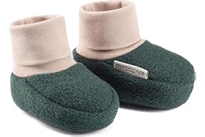 Hofbrucker Wollwalk Baby Schuh aus 100% Merinowolle, Ideal für die Babytrage, Anti-Rutsch Krabbel Babyschuh