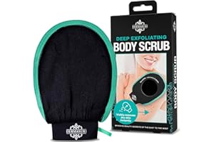Dermasuri Deep Exfoliating Mitt Body Scrub for Soft Skin - Exfoliating Glove & Skin Cleanser - Part of the Best Skincare Kit for Women & Men - Cleanse Dead or Dry Skin - Exfoliator Tool, Pack of 1