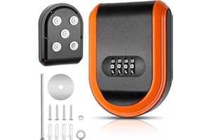 Windspeed Magnetic Key Box with Combination Lock, Strong Magnetic Key Holder Box Under Car Magnet Lock Storage Hidden for Outdoor