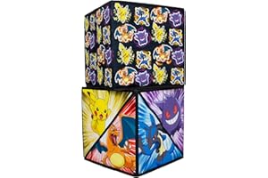POKÉMON Pokemon Officially Licensed Storage Boxes | 2 pack Foldable Storage Cubes Pow Pow Design with Pikachu | Perfect For Organising Children's Room, Kids Playroom, 30 x 30cm