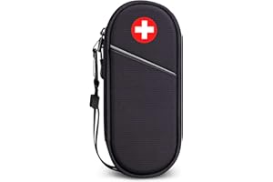 SITHON Epipen Borsa da Trasporto Isolata, Portatile Medicinali di Emergenza Custodia da Viaggio per Bambini e Adulti, per 2 EpiPens, Asthma Inhaler, Anti-Histamine, Auvi-Q, Allergy Medicine Essentials