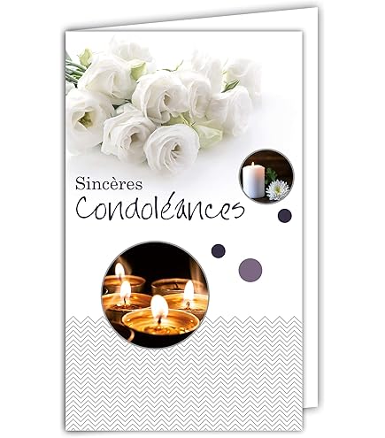 24-1015-A Carte Sincères Condoléances Petit Format Gris Décès Deuil Paysage Paisible Soleil Couchant Banc Paix Eau Herbe Graminée Fabriqué En France