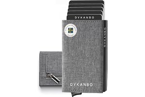 Korthållare Herr med RFID – Slim Plånbok Herr i Textil med Myntfack – Minimalistisk Kortplånbok med Pop Up Funktion och Magnetisk Stängning – Kompakt Plånbok för Vardag och Resa