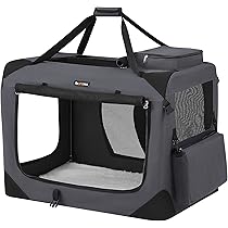 Trasportino Per Cani 2 In 1 Pieghevole | Per Animali Medi | Con Ciotole E Tappetini - Foto 7