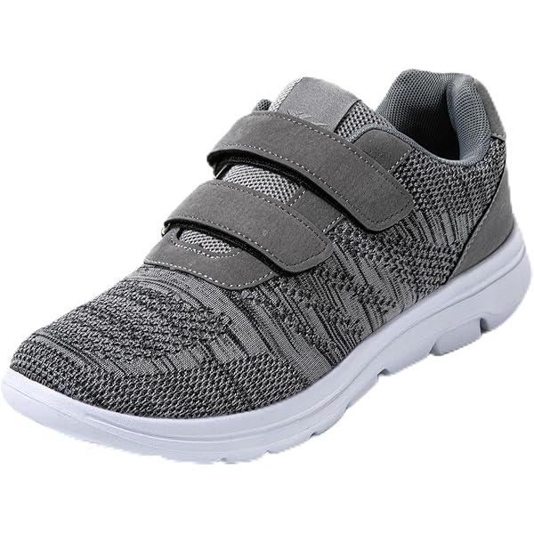 JOMIX Scarpe Con Strappo Uomo Comode Ginnastica Tennis Camminata Passeggio Sneakers Senza Lacci SU8138 (Blu Navy Bianco, 40 - Foto 4