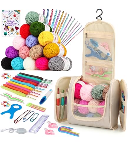 Kit Uncinetto Completo 95 Pezzi - Ideale Per Principianti E Amigurumi - Foto 5