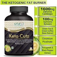 Naturyz KETO CUTZ Ketogenic Fat Burner with Natural Weight Loss Supplement for Men and Women -60 Tablets (1600 mg)