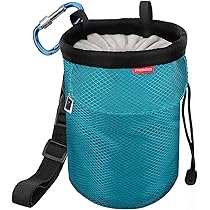 Borsa Per Gesso Da Arrampicata MoKo - Con Pennello In Setole Di Cinghiale - 2 Tasche Con Cerniera - Cintura Regolabile - Per Rock Climbing E Ginnastica - Foto 2