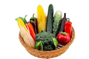 Meiwlong 10 PCS Künstliche Realistisch Gemüse Gefälscht Anzeige Fotografie Requisiten Dekoration Haushalt Faux Kunststoff Früchte Modell Garnierung Weihnachten Fest