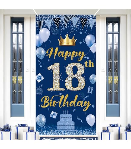 Happy 1st Birthday Sfondo Banner Blu Neonato Ragazzi Primo Compleanno Sfondo Fotografia per il 1