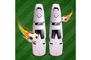 Alftek 2 Pièces Mannequin de Football Entrainement Football, 1.75M Formation de Football Gonflable Mannequin pour La Pratique du Football et La Formation De Boxe