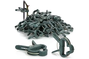 com-four® 60x Pinzas para Plantas Grandes - Pinzas para Rosas - jaulas trepadoras para Tomates - Pinzas para Lonas - Clip para Lonas - ayudas para trepar 6 x 4,5 cm (060 Piezas - 6x4,5cm)