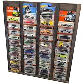 Regular Kart Rafı, Doğal Ahşap Regular Kart Sergileme Vitrini, Kutusunda Card Oyuncak Araba rafı-Ceviz
