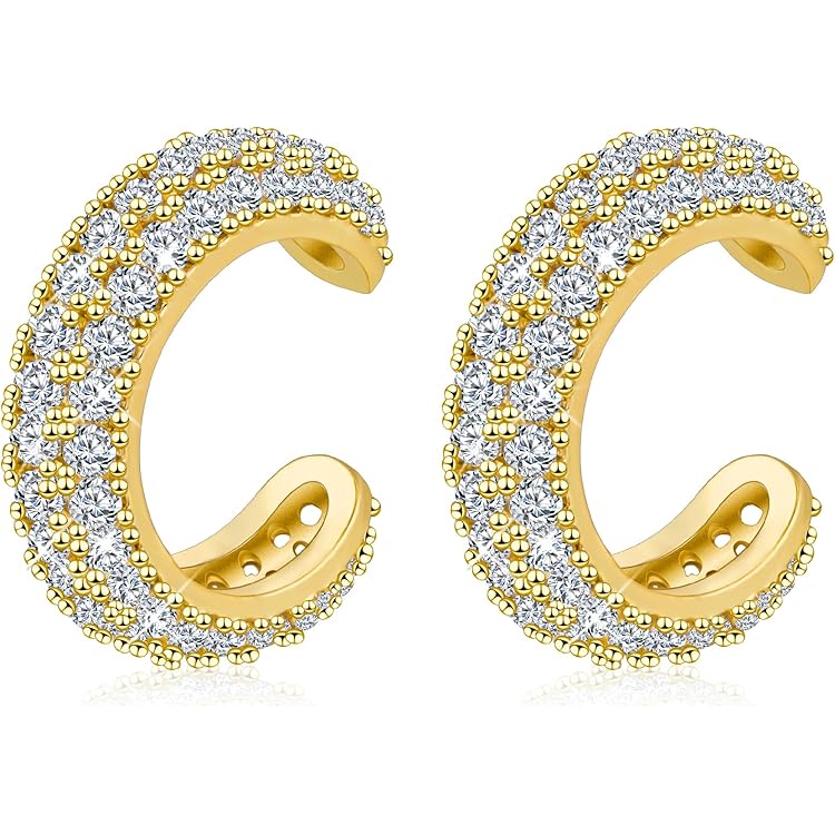 ALEXCRAFT Gouden Manchet Oorbellen Set Niet Doorboren Nep Helix Kraakbeen Manchet Oorbellen Conch Manchet Oorbellen voor Vrouwen Vriendin Moeder