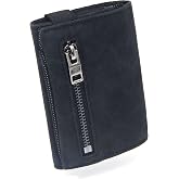 GUGGIARI&reg; Premim Soft Leather Men's Wallet, Coin Pocket, RFID | Trifold design, elastic closure, card compartments, coins and