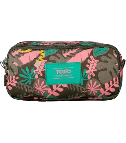 Estuche Escolar Pequeño TOTTO Laus – Compacto, Con Cremallera, Ideal Para Lápices Y Bolígrafos
