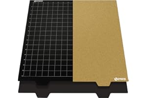 BCZAMD Piattaforma per stampante 300 x 300 mm11,8 in 3D 2022, aggiornamento JanusBPSPET in polvere oro PEI+PET Carbonn Fiberr lamiera di acciaio molle con adesivo magnetico per Cr10 V2 Ender 6 7