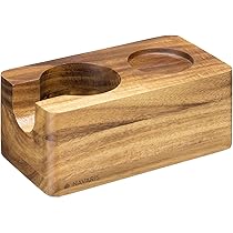 Houten koffiestamper station - 51/58 mm stamperhouder voor Houten koffiestamper station - 51/58 mm stamperhouder voor