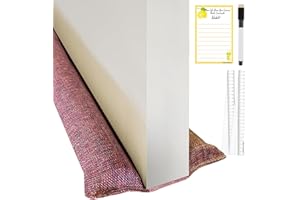 FRESH JUNGLE Draught Excluder for Doors-Double Sided Draft Excluder for Doors. 30"-36" Draught Excluder for Bottom of Door. Smell, Light and Noise Blocker Air Insulation, Energy Saving Exterior and Interior Doors