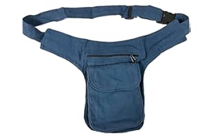 HCZ Riñonera Tela Lateral Hippie (Turquesa Oscuro)