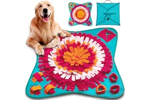 Tonsooze Snuffle Mat para Perros, Alfombra de Actividades para Mascotas, Alfombra Olfato Perro Mascotas Perros tapete de Entrenamiento Rompecabezas Juguetes de alimentaci¨®n Bowl£¨70cm¡Á70cm£© (Azul)
