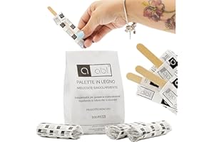 ABL Lot de 500 palettes à café biodégradables en bois – Palettes jetables pour tourner, café dans les verres