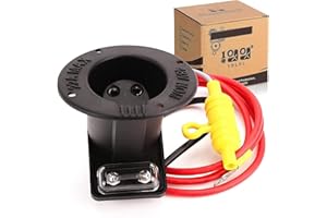 10L0L 48 Volt Charger Receptacle and Fuse Assembly for Club Car DS 2000-up Electric Golf Cart, OEM# 1018468-01 101802101