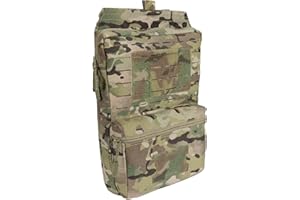 TOPTACPRO Zaino tattico per idratazione MOLLE per vescica d'acqua da 2 litri Borsa per idratazione 500D Nylon