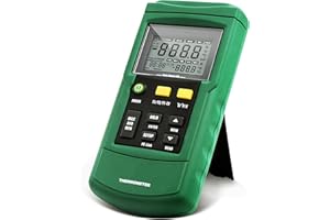 PerfectPrime TC2100, 2-Channel Digital Thermocouple Thermometer/Sensor USB Datalog J/K/T/E/R/S/N Type,PC Software for up to MS-Windows Win10, Temperature Range -418.0°F to +3212°F