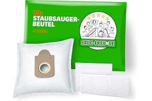 SAUG-FREUNDE 20 bolsas para aspiradora Rowenta Compact Power RO 3951 EA, RO 3953 EA, RO 3955 EA, RO 3969 EA y Rowenta X-TREM Power RO 6821 EA, RO 6833 EA, RO 6843 EA, RO 6864 EA, RO 6886 EA