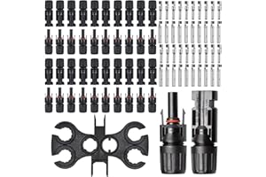 Idota 20 Paar Solarstecker, Solarpanel IP67 Wasserdicht SolarPanel Stecker mit Schraubenschlüssel, Kabelstecker Photovoltaik Steckverbinder für 2.5mm²/4mm²/6mm² Solarkabel