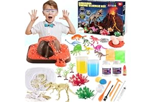 Gifitizi Experiences Scientifiques Enfants, Dinosaure Cadeau Enfant 5-12 Ans, STEM Science et Jeu, Activites Manuelles pour Enfants, Jeux Enfant 5 6 7 8 Ans, Cadeau Garcon Jouet 7 8 9 10 Ans