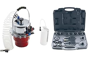 BGS DO IT YOURSELF BGS Diy 9783 | Purgador de freno neumático y juego de adaptadores | 17 piezas