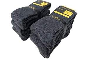 Dream Socks Lot de 3 ou 6 paires de chaussettes longues en polaire, thermiques, pour l’hiver, le ski, anti-froid, chaussettes à haute isolation thermique