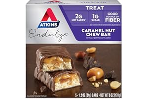 Atkins Endulge Bar Caramel Nut Chew, Caramel Nut Chew 5 Pack