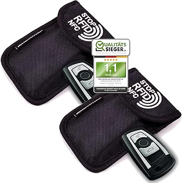 ZORVYN Auto Schlüsselanhänger Aus Leder - Mit Transparentem Fenster - Karabiner & Reißverschluss