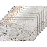 Mermer Mantar 30,48 cm x 45,72 cm Dikd&ouml;rtgen Altın Altlıklı Set