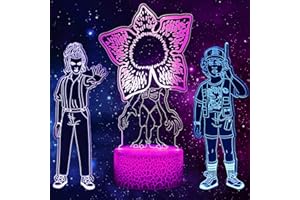 QQAAMZ 3d Illusion Once Luz De Noche, Creative 3 In 1 Led 16 Colores Cambiar Lámpara De Escritorio Con Control Remoto, Cumpleaños Navidad Merch Regalos Dormitorio De Fans Cosas